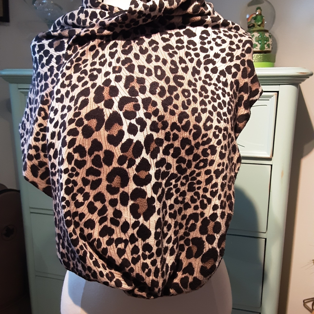 Call It Spring Leopard Print Scarf